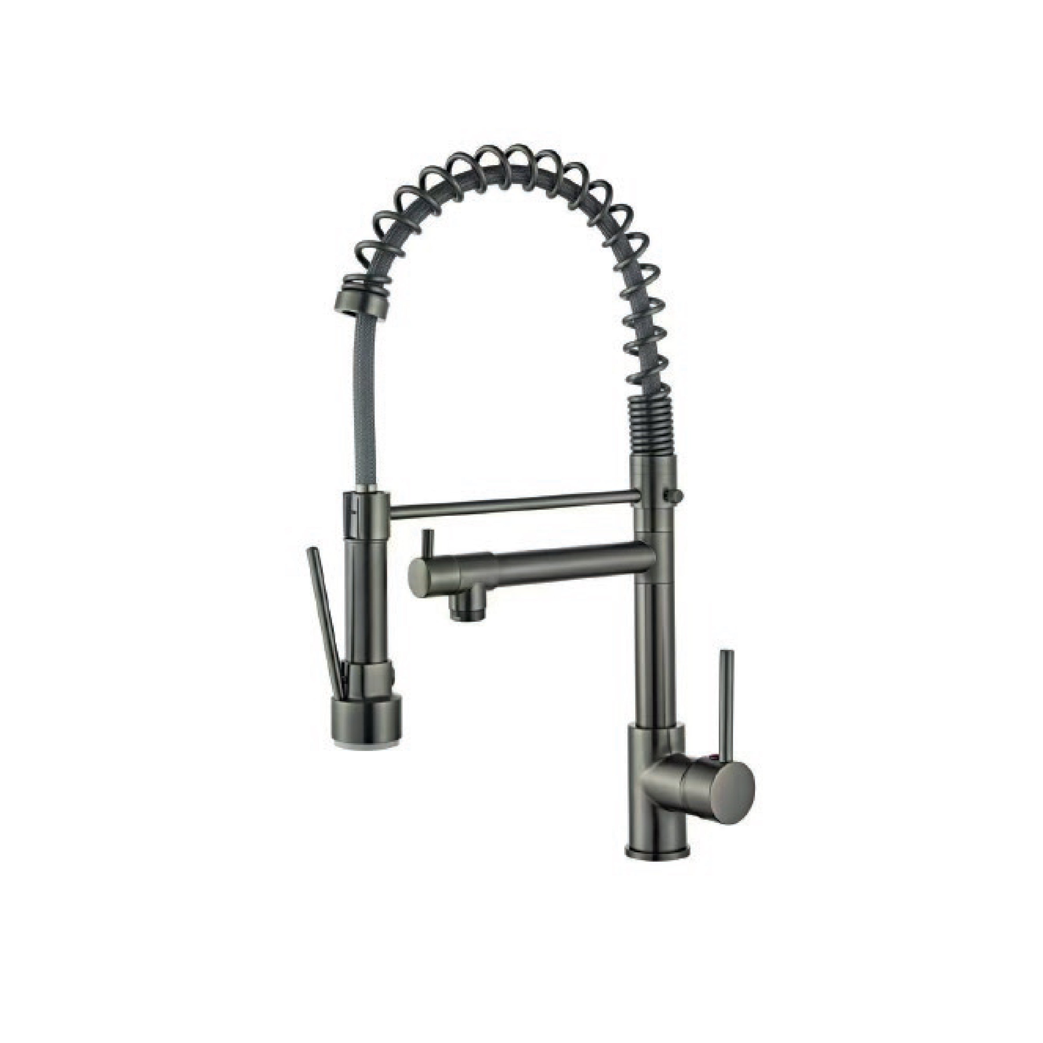Mezcladora Monoc.P/Cocina Mueble Navarra-2 Bronce Gun Grey- Fratelli Premium